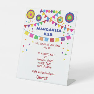 Margarita Bar Tabletop Sign – Fiesta Drink Station