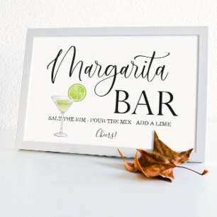 Margarita Bar wedding sign Tabletop Plaque