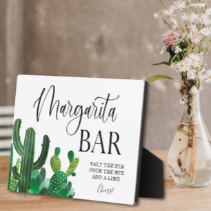 Margarita Bar wedding sign Tabletop Plaque