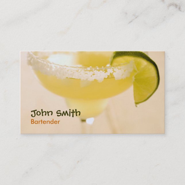 Margarita Bartender Business Card (Front)