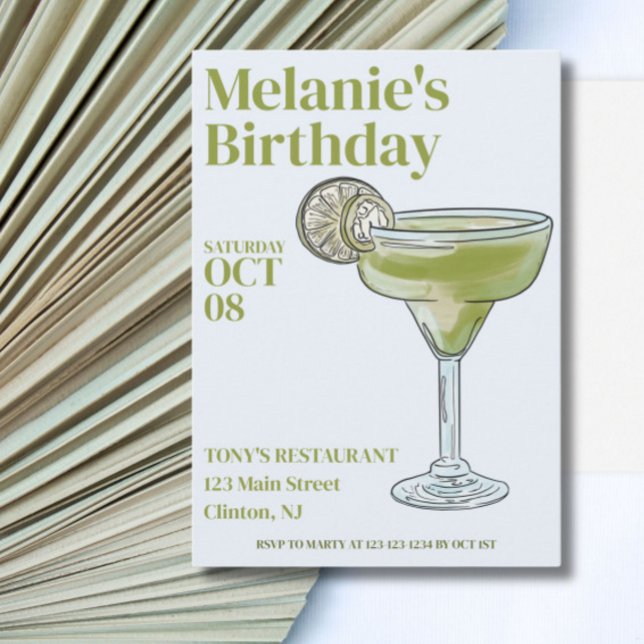 Margarita Birthday Party  Invitation (Creator Uploaded)