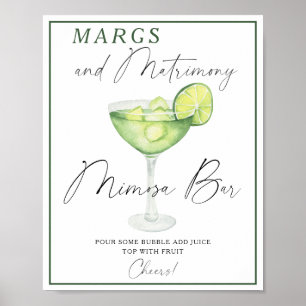 Margarita Bridal shower Mimioza bar Poster