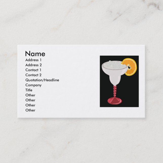 Margarita Business Card (Front)