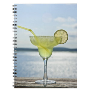 Margarita by the sea spiral notebook