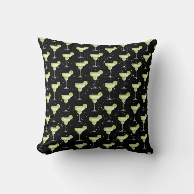 Margarita Cocktail Pattern Cushion (Front)