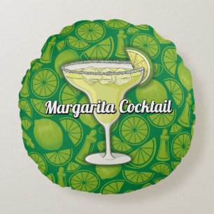 Margarita Cocktail Round Cushion