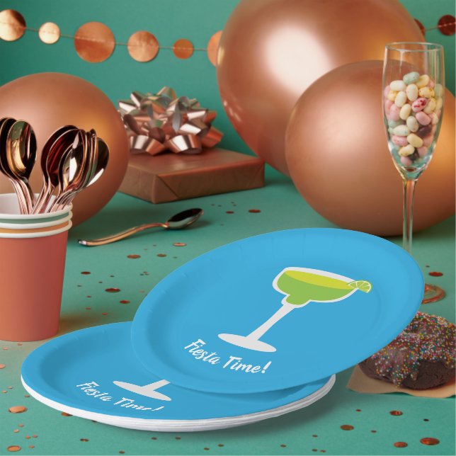 Margarita, Customised Text Paper Plate (Multi)