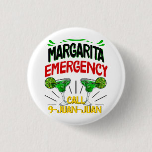 Margarita Emergency Call 9 Juan Juan 3 Cm Round Badge