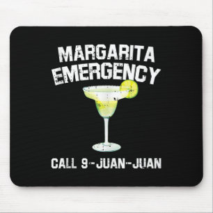 Margarita Emergency Mexican Fiesta Funny Cinco De Mouse Pad