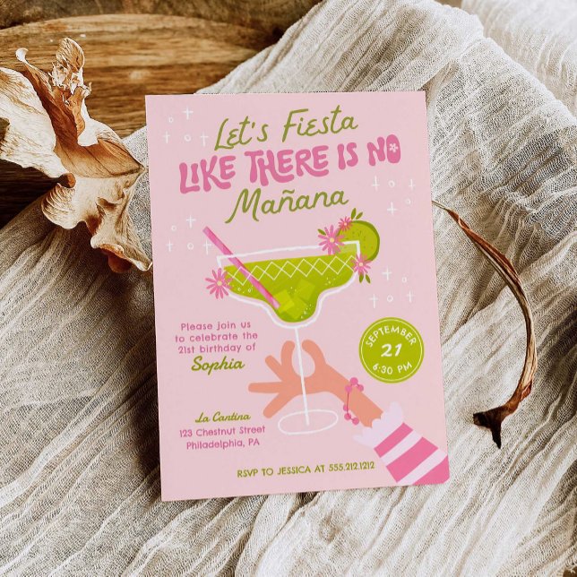 Margarita Fiesta Adult Birthday Party Invitation (Creator Uploaded)