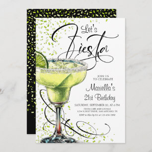 Margarita Fiesta Birthday Invitation