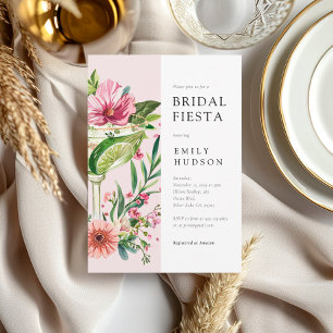 Margarita Fiesta Floral Bridal Shower Invitation