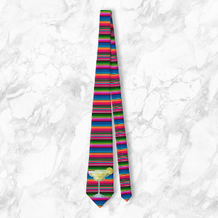 Margarita Fiesta Mexican blanket Colourful Tie