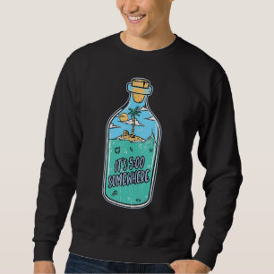 Margarita Gnome It s 5 o clock somewhere Palm Tree Sweatshirt