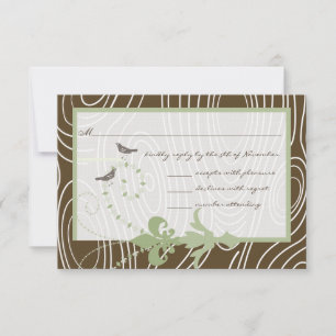 Margarita Green Brown Wood Grain Bird Response