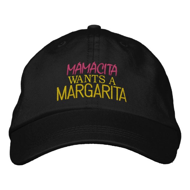 Margarita Humour Embroidered Hat (Front)