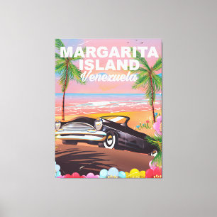 Margarita Island - Venezuela travel poster Canvas Print