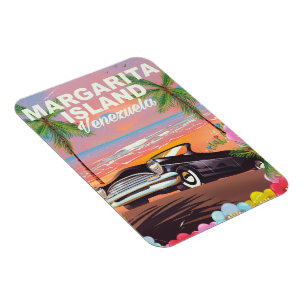 Margarita Island - Venezuela travel poster Magnet