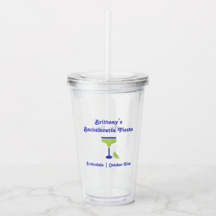 Margarita Lime Bachelorette Fiesta Party Favour Acrylic Tumbler