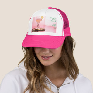Margarita & Lime Pink Bridal Bachelorette Party Trucker Hat