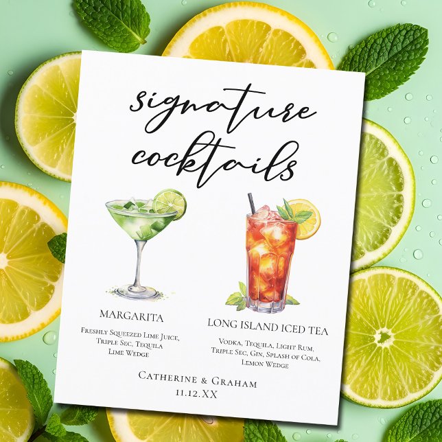 Margarita Long Island Tea Signature Cocktails Menu (Creator Uploaded)