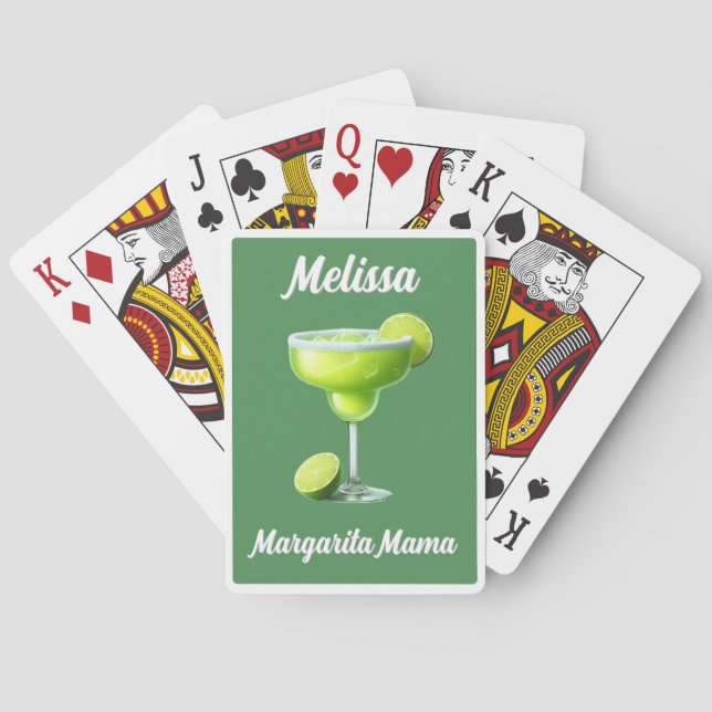 Margarita Mama! Fun times playing cards (Back)