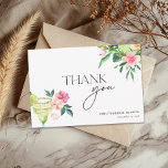 Margarita Mexican Fiesta Bridal Shower Thank You Card<br><div class="desc">Margarita Mexican Fiesta Bridal Shower Thank You Card</div>
