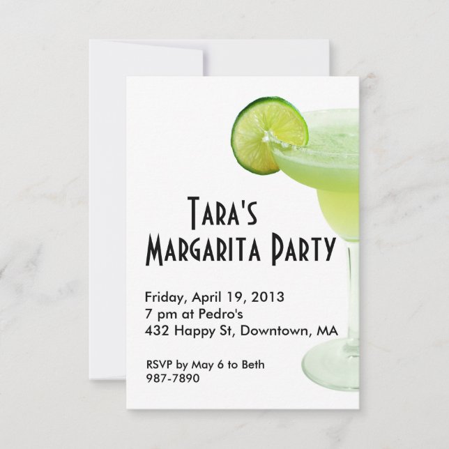 Margarita Party Invitation (Front)