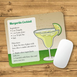 Margarita Recipe Mouse Pad