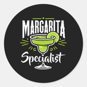 Margarita Specialist Cinco De Mayo Funny Drinking Classic Round Sticker