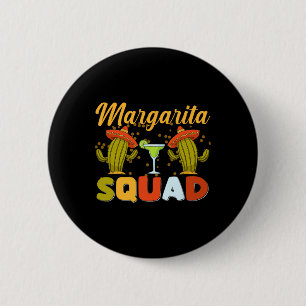 Margarita Squad Funny Cinco De Mayo 6 Cm Round Badge