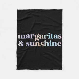 Margarita Sunshine Cinco De Mayo Summer Beach Vaca Fleece Blanket