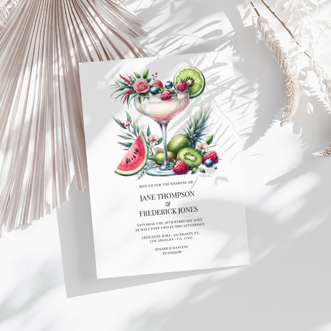 Margarita Theme Exotic Beach Wedding Invitation (Margarita Theme Exotic Beach Wedding Invitation)