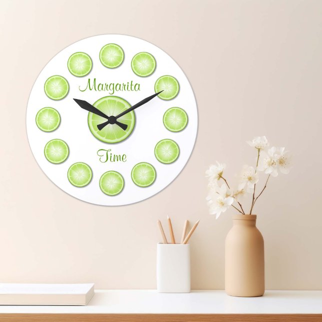 Margarita Time Clock (Margarita Time Clock. A burst of sunshine for your kitchen or party zone! )