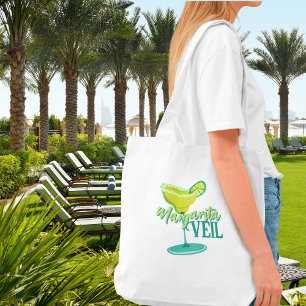 Margarita Veil Tropical Bachelorette Tote Bag