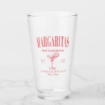 Margaritas And Matrimony Personalised Bachelorette Glass<br><div class="desc">Introducing our Margaritas And Matrimony Personalised Bachelorette Glass – the ideal companion for your upcoming celebration! This custom glass is designed to capture the essence of a Mexico-inspired bachelorette party, making it a perfect fit for bridesmaid matching bachelorette parties and other festive occasions. Imagine sipping on a refreshing cocktail at...</div>