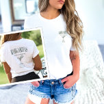 Margaritas And Matrimony Personalised Bachelorette T-Shirt<br><div class="desc">Prepare for the ultimate final fiesta with our Margaritas And Matrimony Personalised Bachelorette T-Shirt – the perfect attire for your Mexico bachelorette getaway. These custom location bachelorette shirts are designed to make a statement, capturing the essence of your tequila-themed celebration. The Margaritas And Matrimony shirts bring a playful touch to...</div>