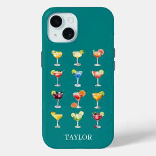 Margaritas Anyone Monogrammed  iPhone 15 Case