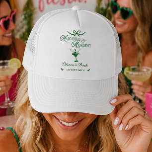 Margaritas & Matrimony Bachelorette Fiesta Party Trucker Hat