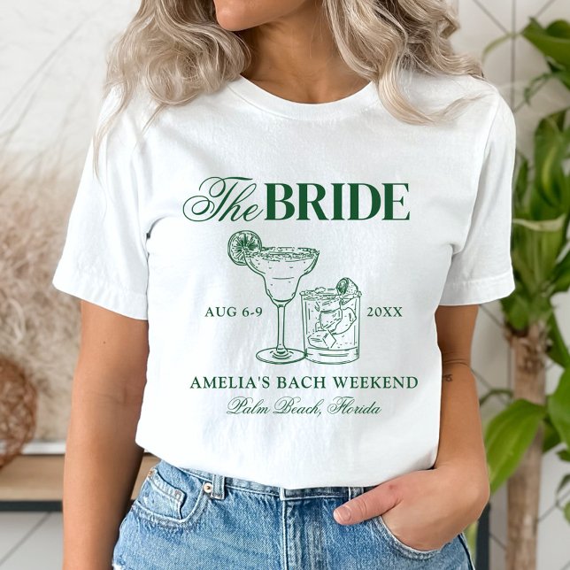 Margaritas & Matrimony Bachelorette The Bride T-Shirt (Creator Uploaded)