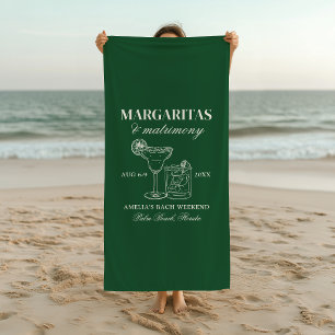 Margaritas & Matrimony Bachelorette Weekend Beach Towel