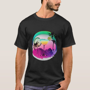 Margaritas Synthwave 80s Retrowave Aesthetic 2 T-Shirt