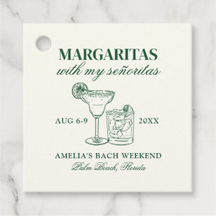 Margaritas With My Señoritas Bachelorette Weekend Favour Tags