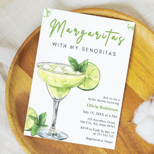 Margaritas with my Senoritas  Bridal Shower Invitation