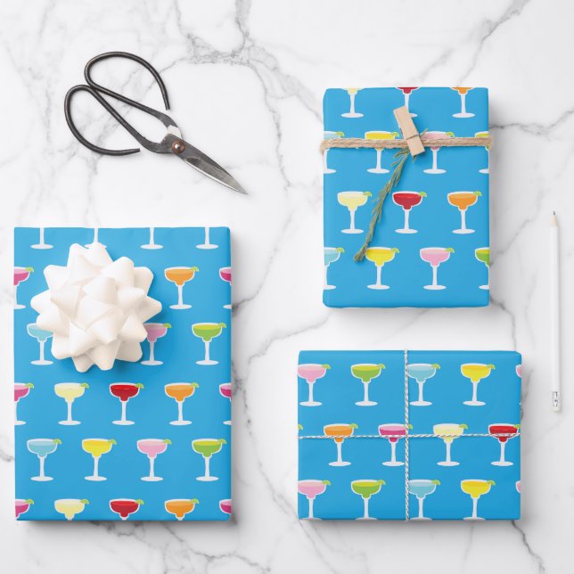 Margaritas Wrapping Paper Sheet (Front)
