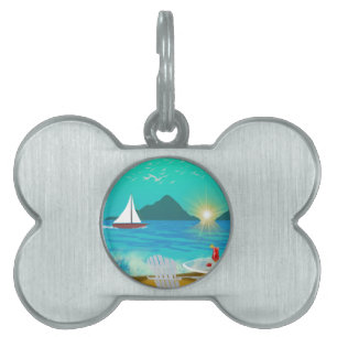 Margaritaville Pet Name Tag