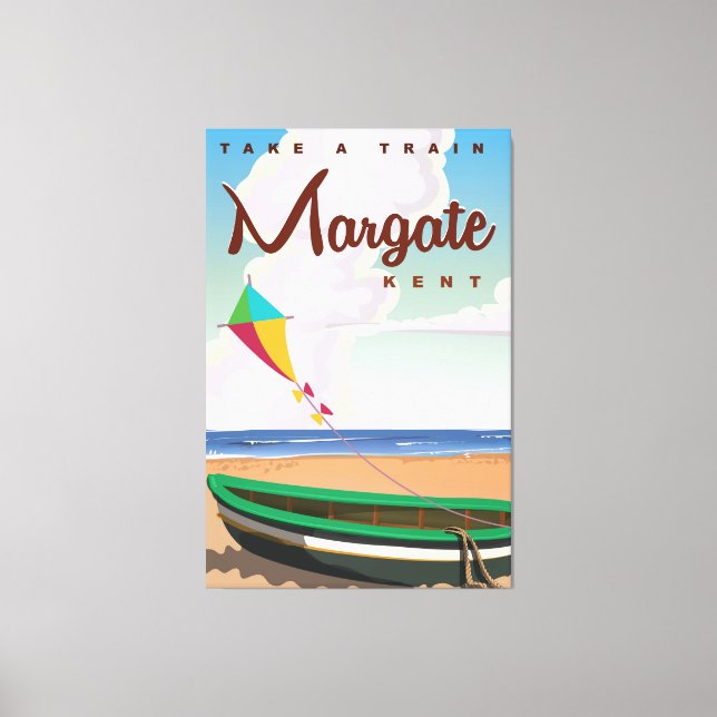 Margate Kent vintage travel poster Canvas Print (Front)