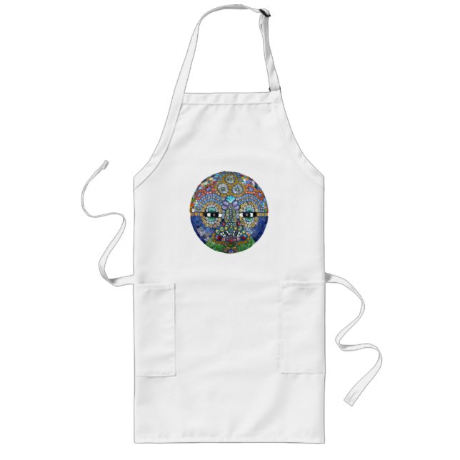 Marge Mosaic Mask Long Apron (Front)