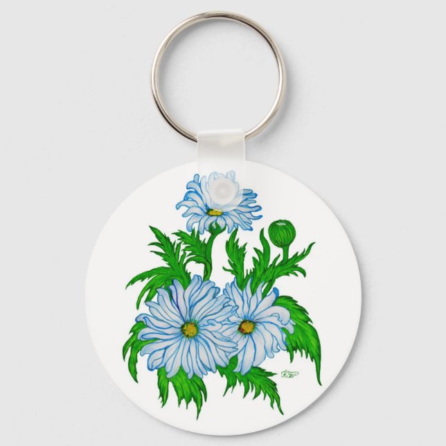Margeriten Blume Key Ring (Front)