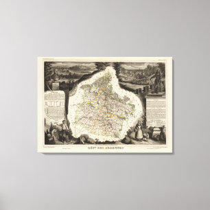 Margin illustrations canvas print